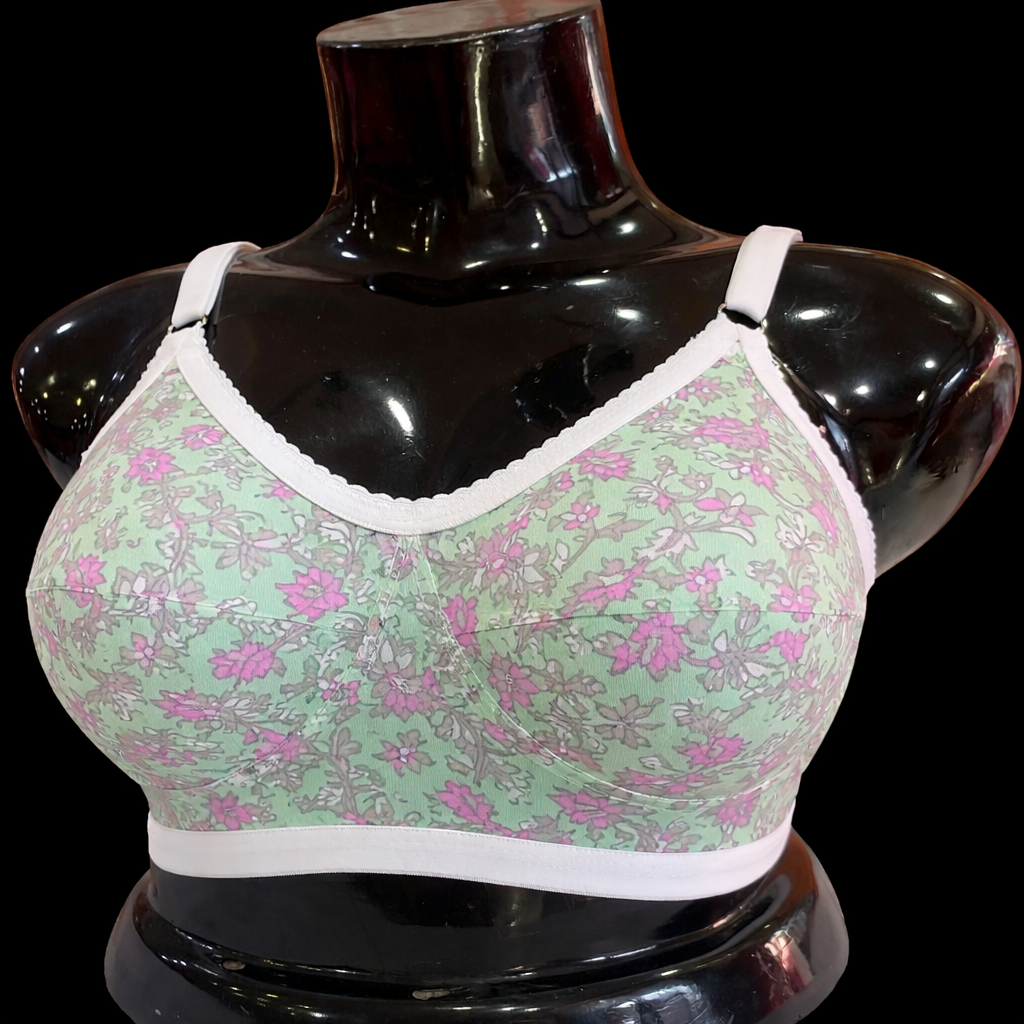 Extra support Cotton Bra (Assorted Print)                                (FDL)