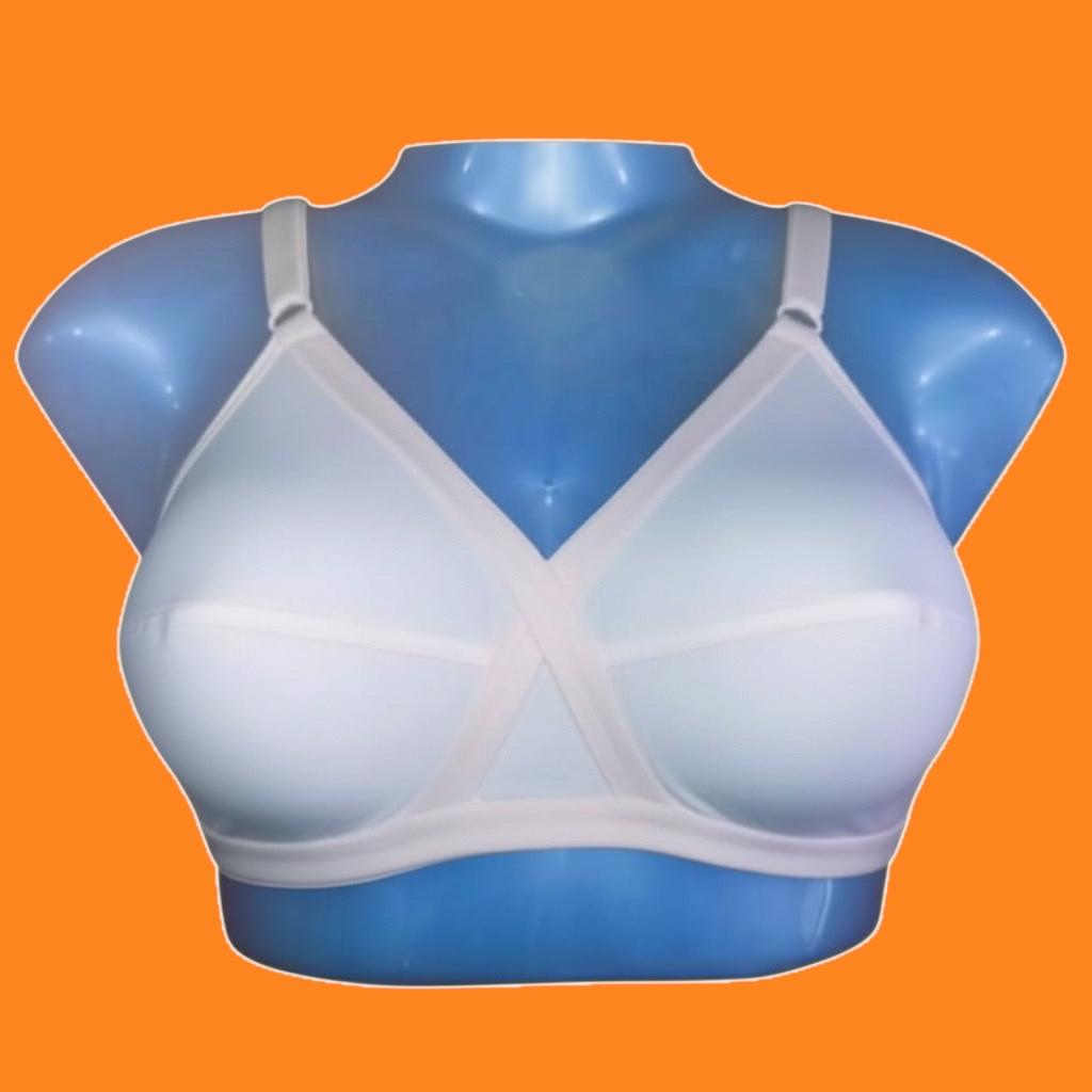 D cup Cross Elastic Cotton Bra        (DL)